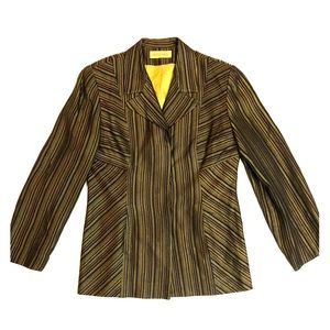Helena Sorel Blazer Striped Sz 40 (European)